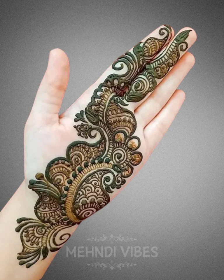 Chitra Beautiful Front Hand Mehndi Design