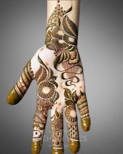 Dia Beautiful Front Hand Mehndi Design